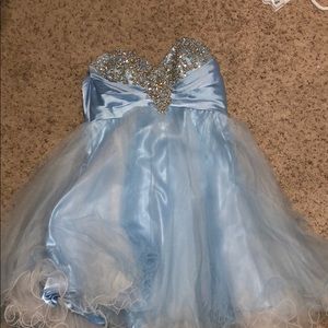 Strapless prom dress